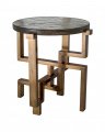 Gee Side Table Antique Brass