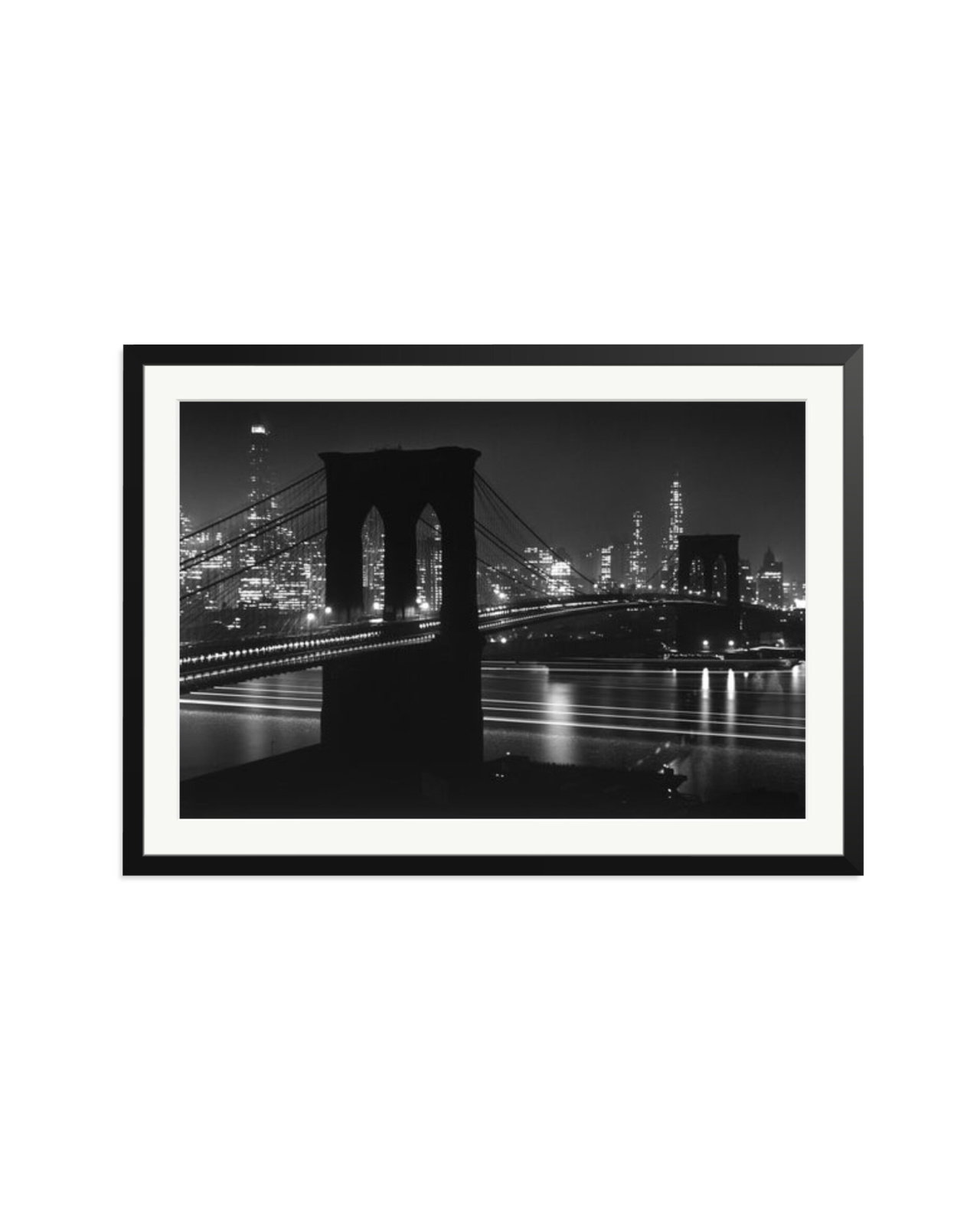 Brooklyn Bridge at Night Black / XXL