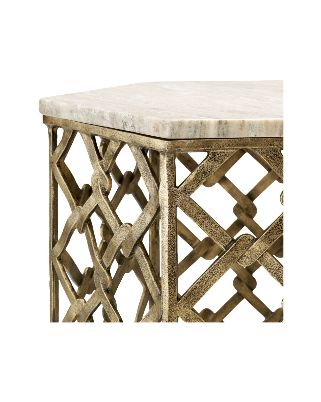 Stratham bijzettafel antiek messing