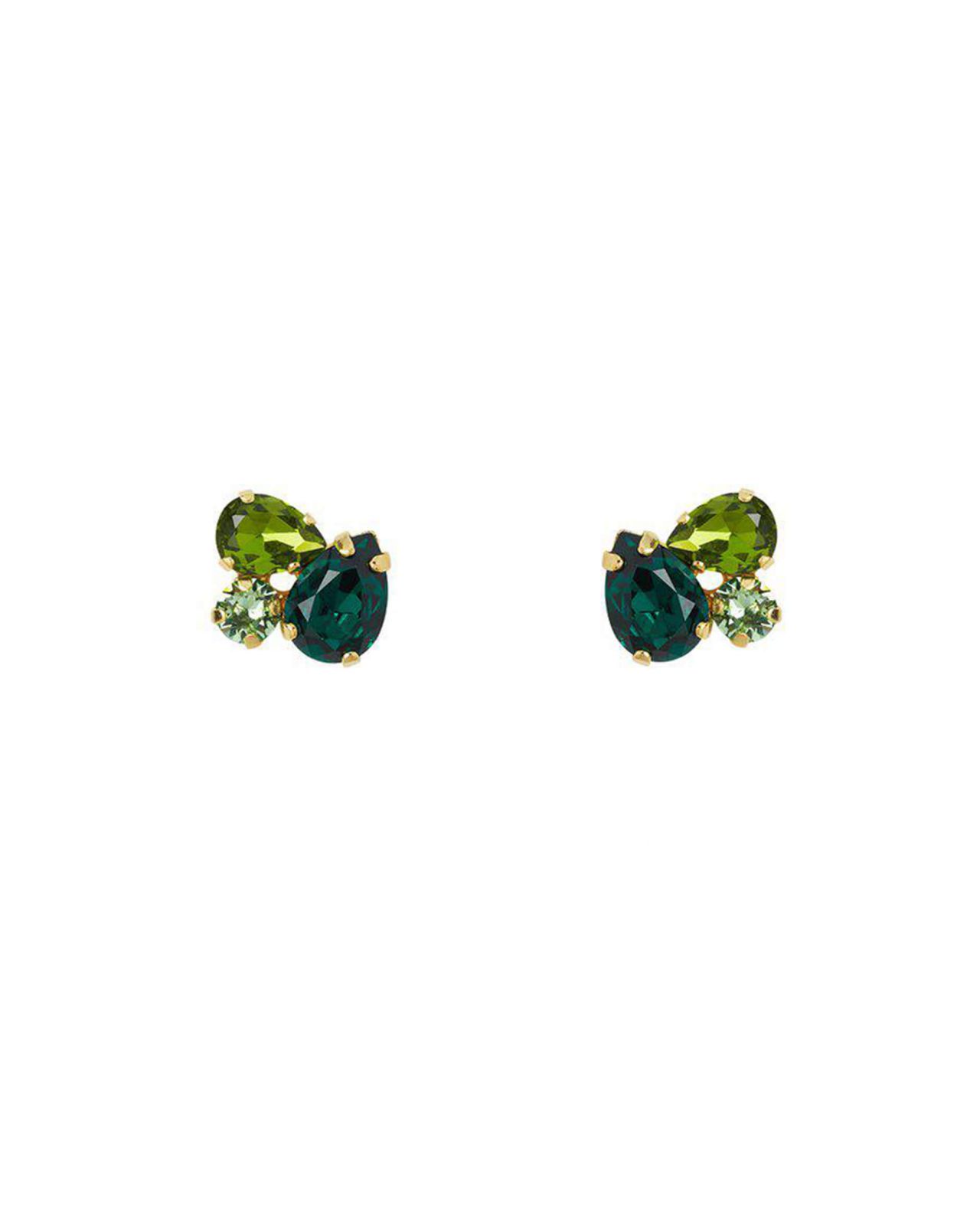 Alisia earrings green combo