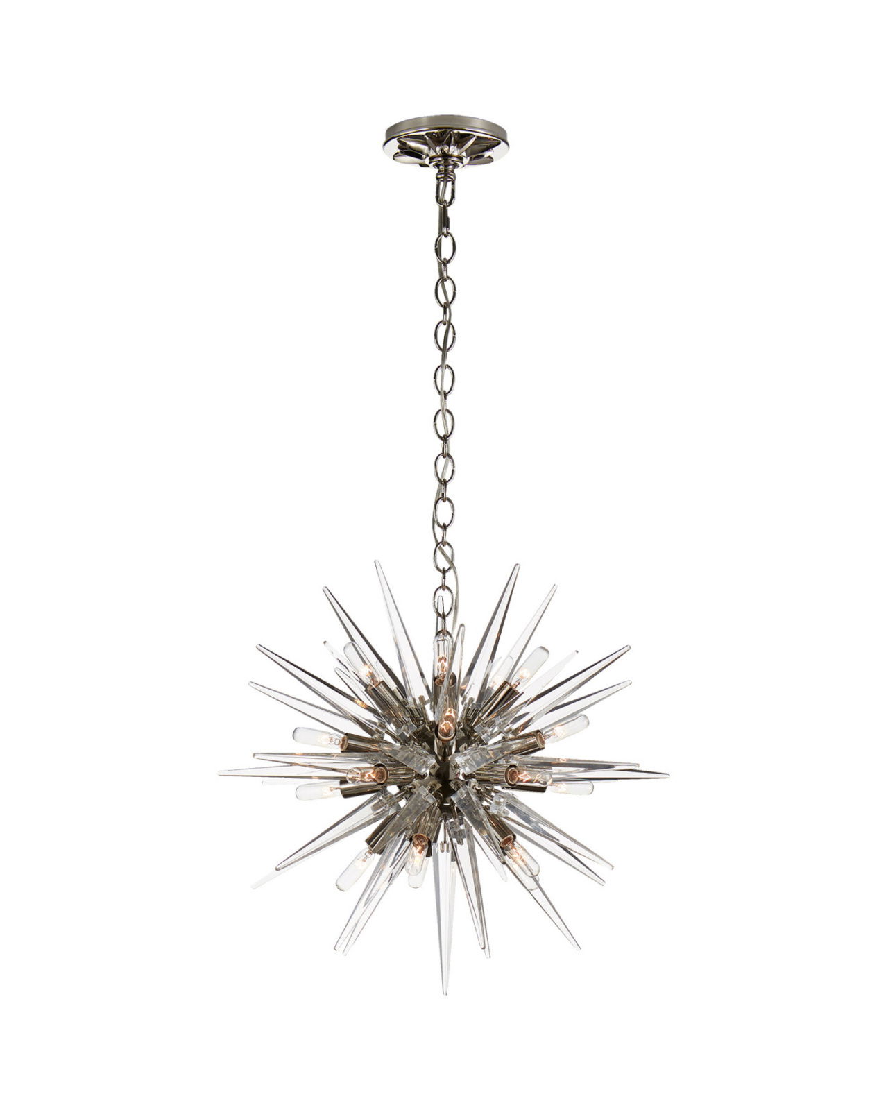 Quincy Small Sputnik Chandelier Polished Nickel