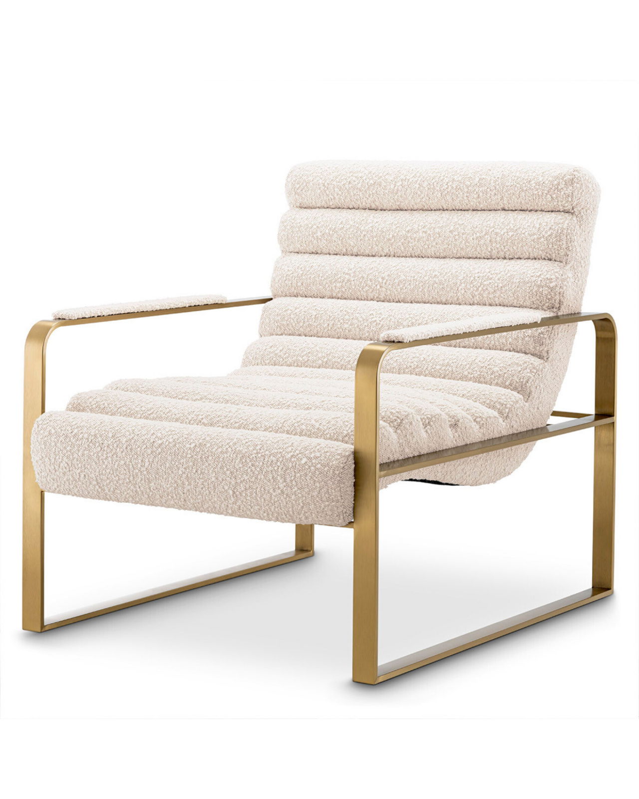 Olsen fauteuil bouclé crème
