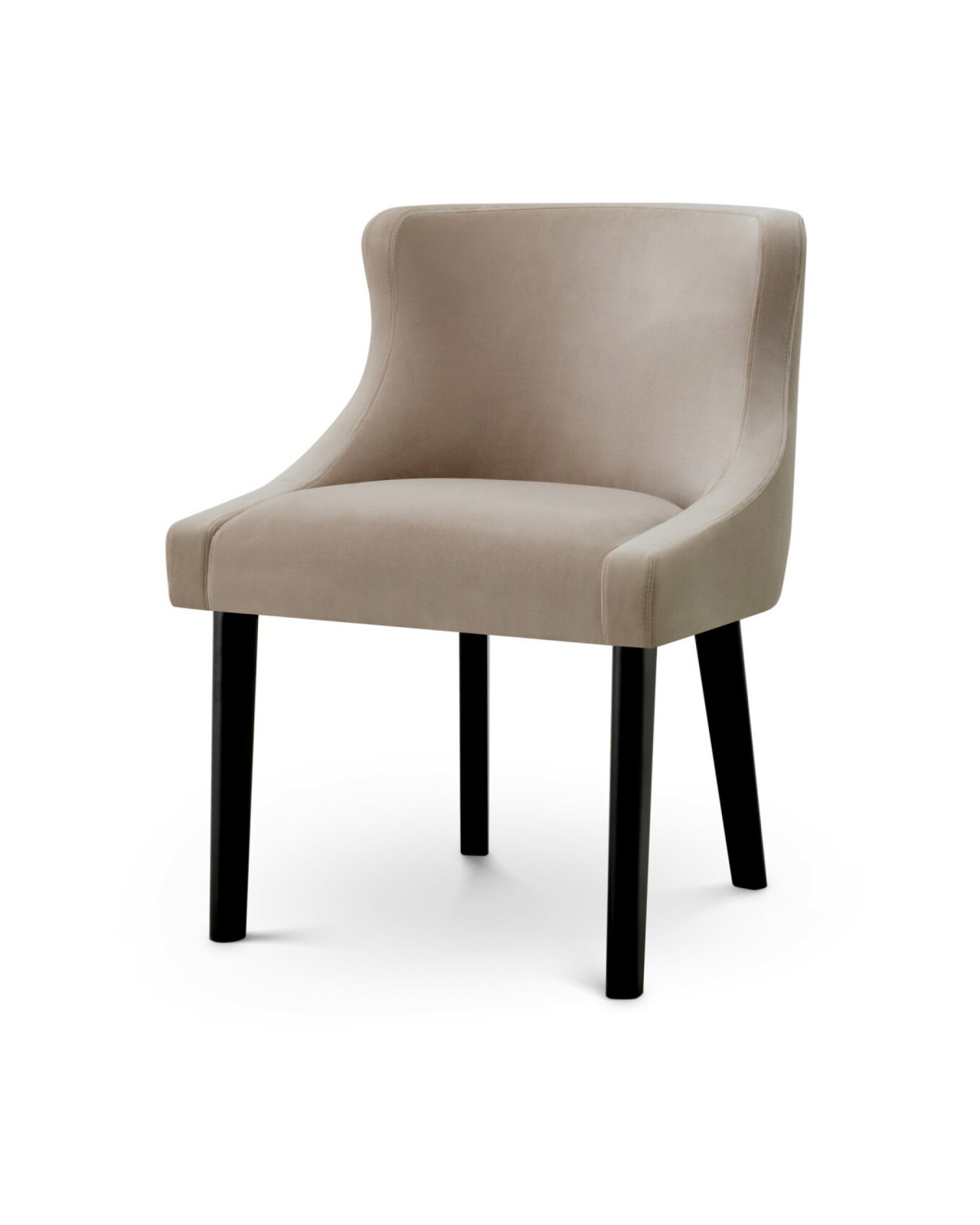 Chavelle dining chair torrin natural velvet