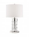 Brookings Table Lamp Crystal and Polished Nickel