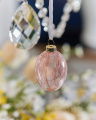 Penny Glass Egg Light Pink