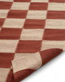 Square Rug Terracotta/Natural