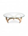 Soquel Coffee Table Vintage Brass