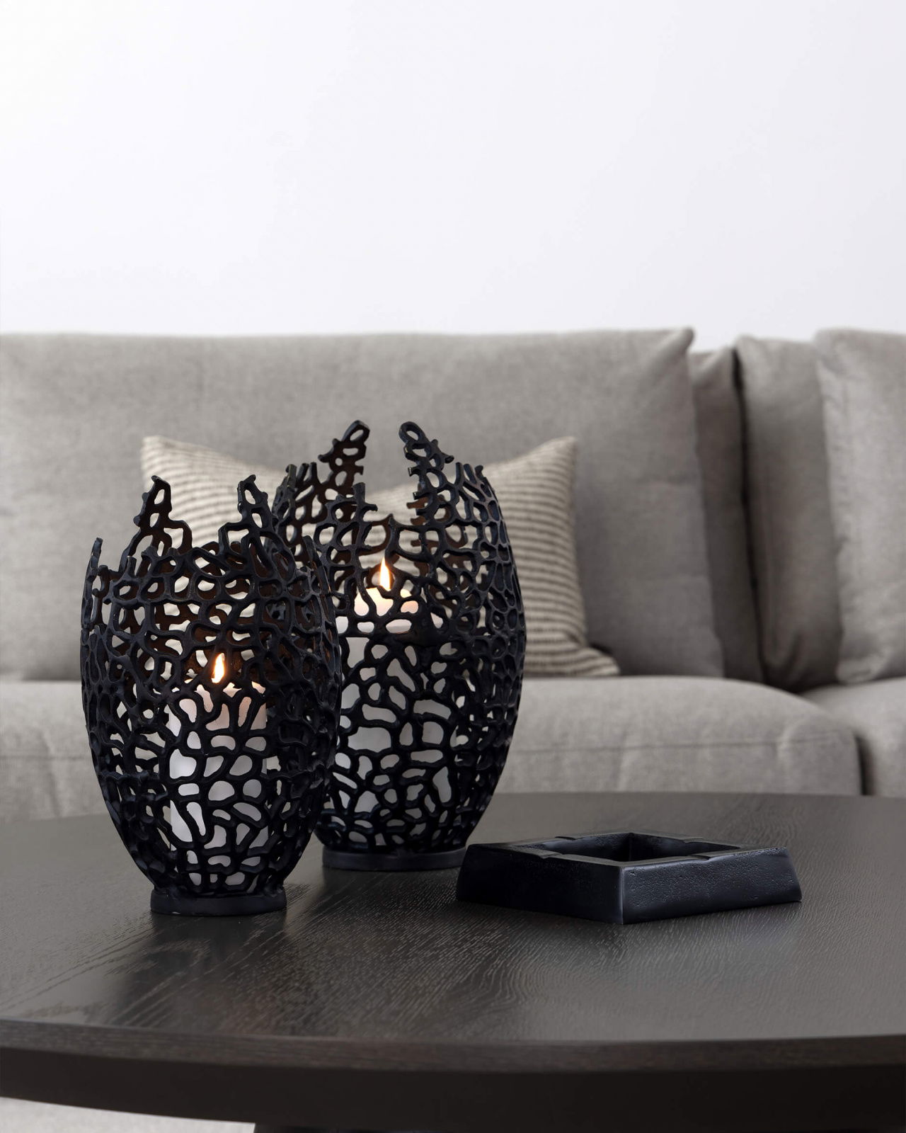 Bari kynttiläkuppi musta OUTLET