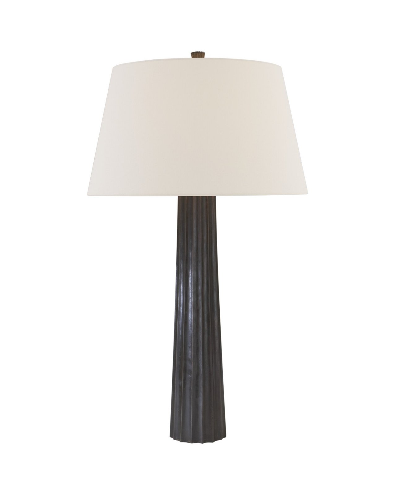 Fluted Spire Table Lamp Black Large
