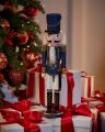 Erland Nutcracker Blue/White 50cm