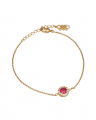 Laurie armbånd pink ruby