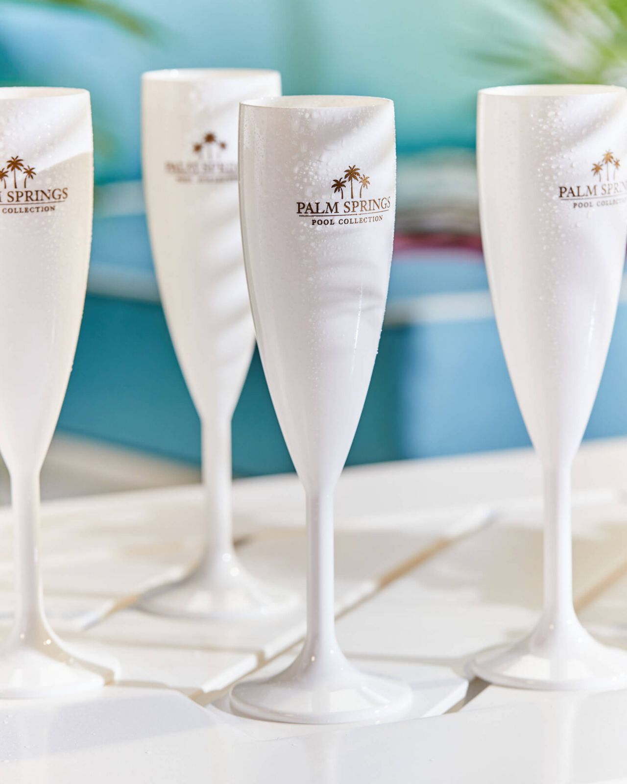 Insulated Champagne Glass White – Palm Bungalow