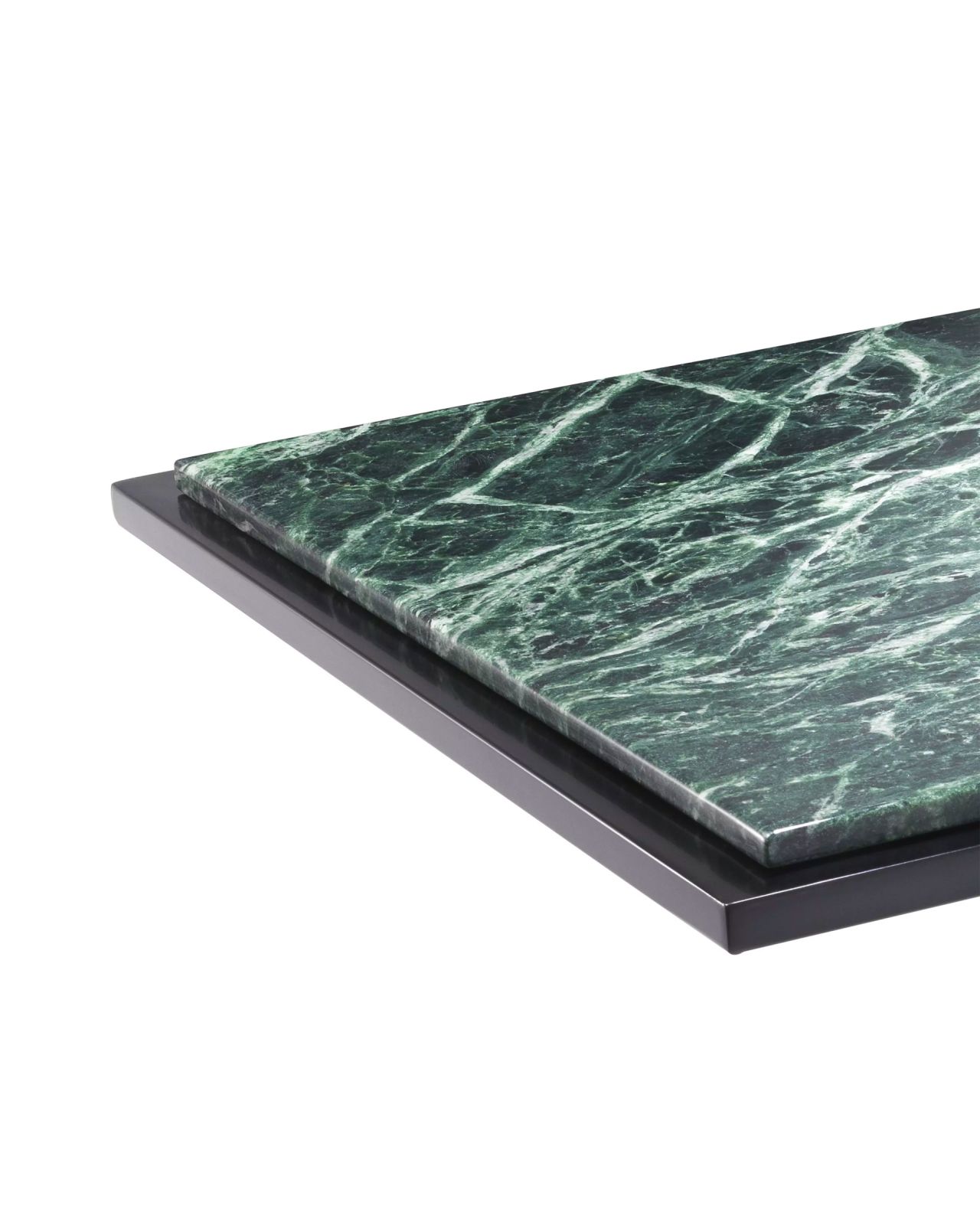 Side Table Cocktail bronze finish green marble OUTLET