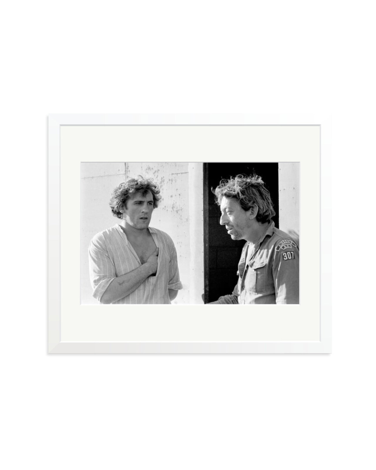 Gerard Depardieu and Serge Gainsbourg White / Large
