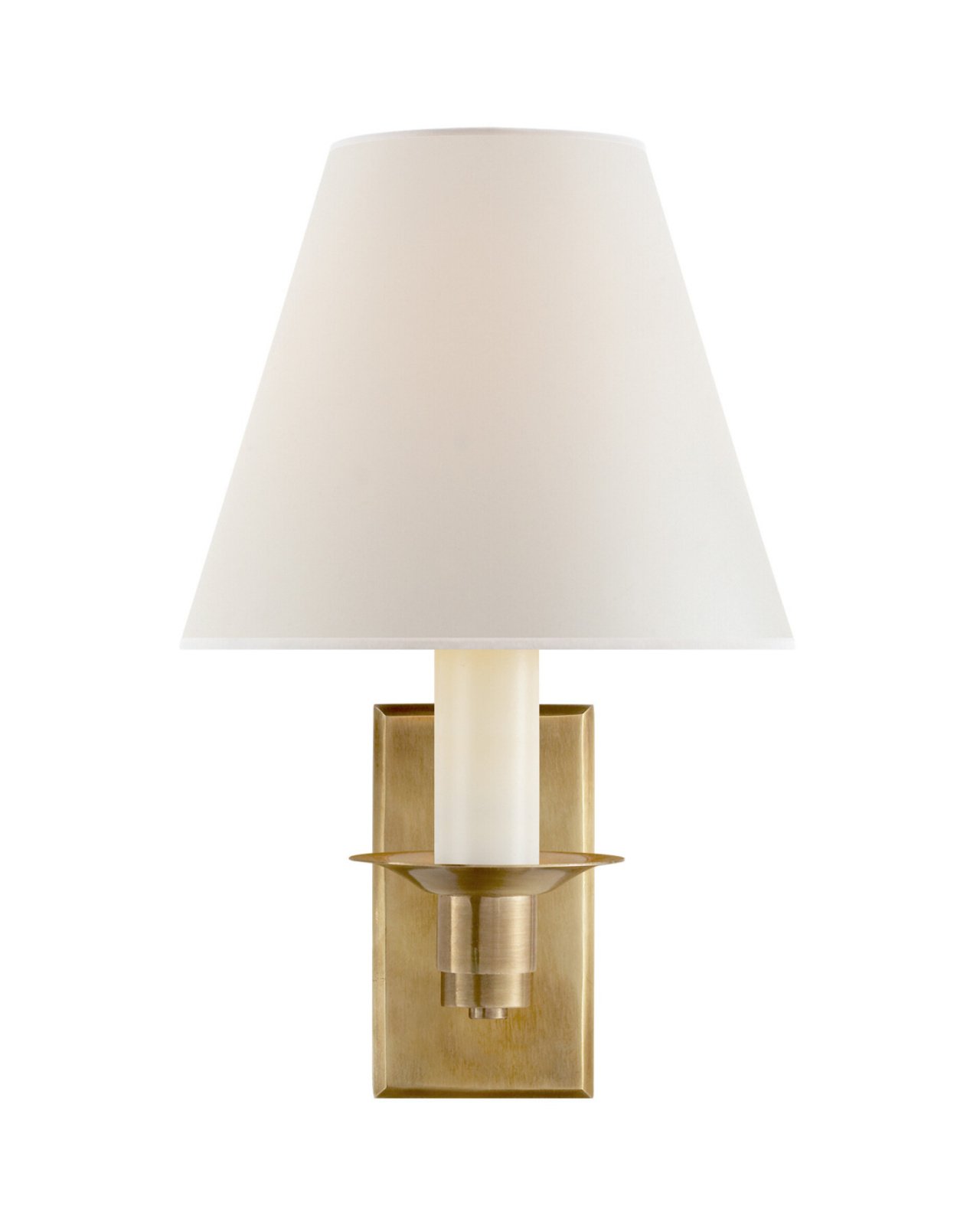 Evans Library Sconce Natural Brass