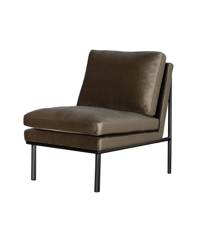 April lounge chair olive / black