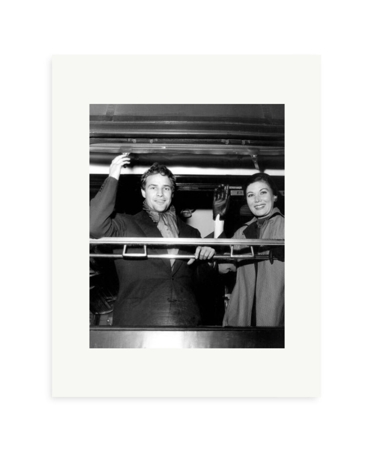Marlon Brando and Rakia Ibrahim Print Only / Small
