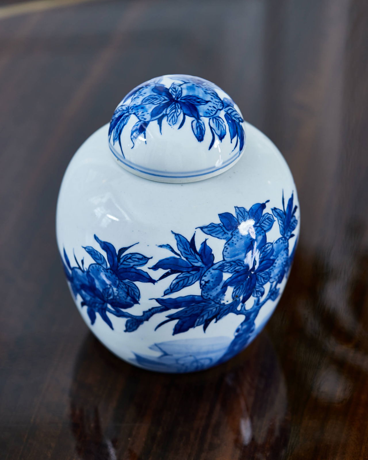 Naomi ingefärskrus blå/vit