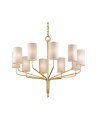 Juniper Chandelier Textured Gold Leaf