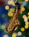 Jessie Saxophone Ornament Gold