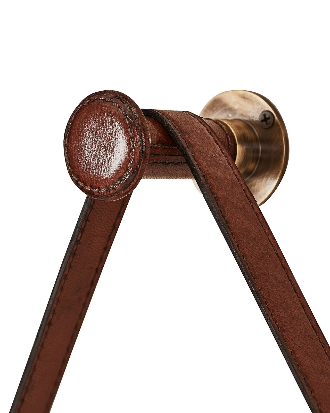 Kensington spegel läder oval