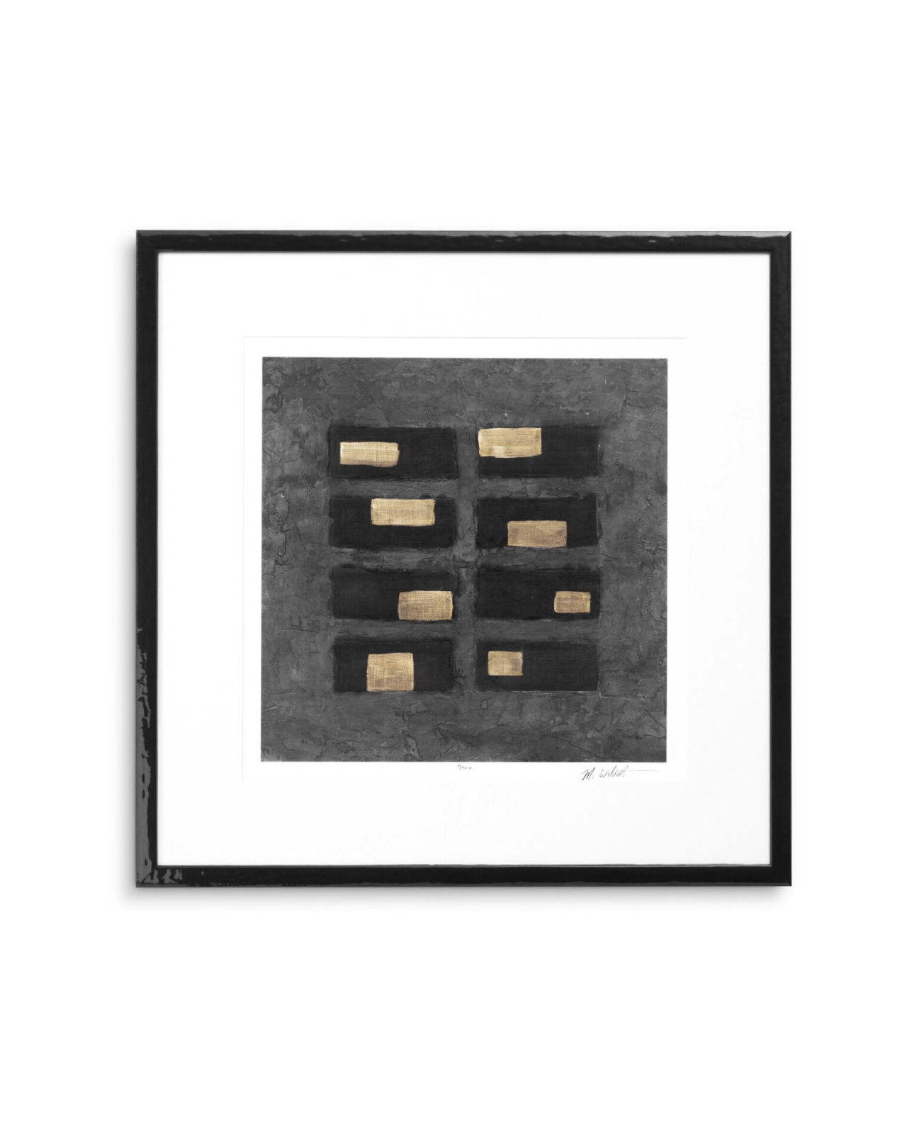 Washed Black Squares tavle af Michael Willett 2 sæt