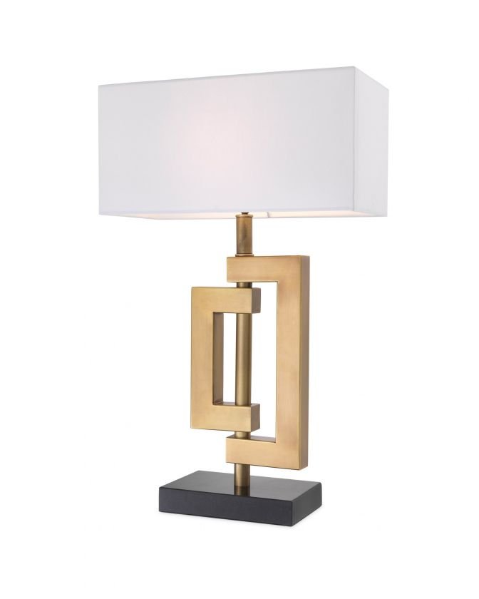 Leroux table lamp brass