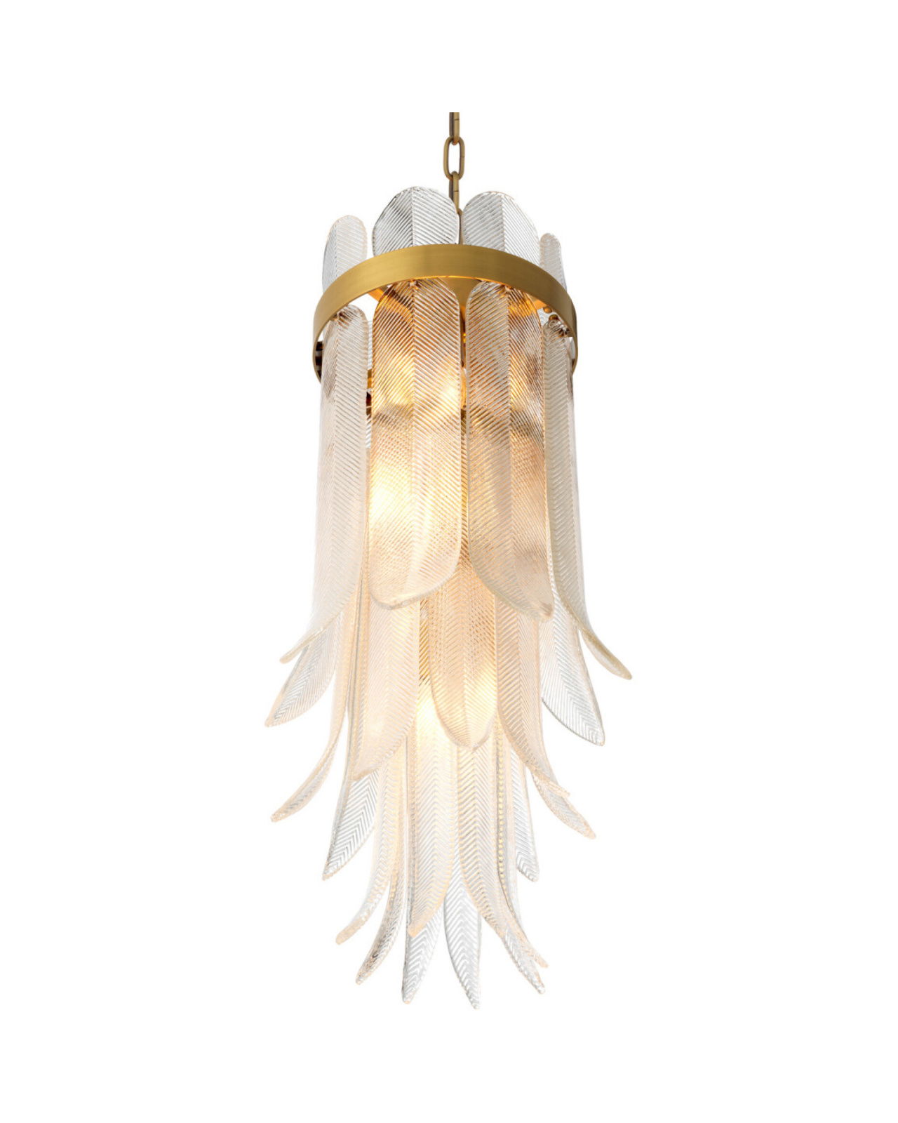 Erika kroonluchter antiek messing