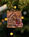 Peder Gingerbread House Ornament Gold