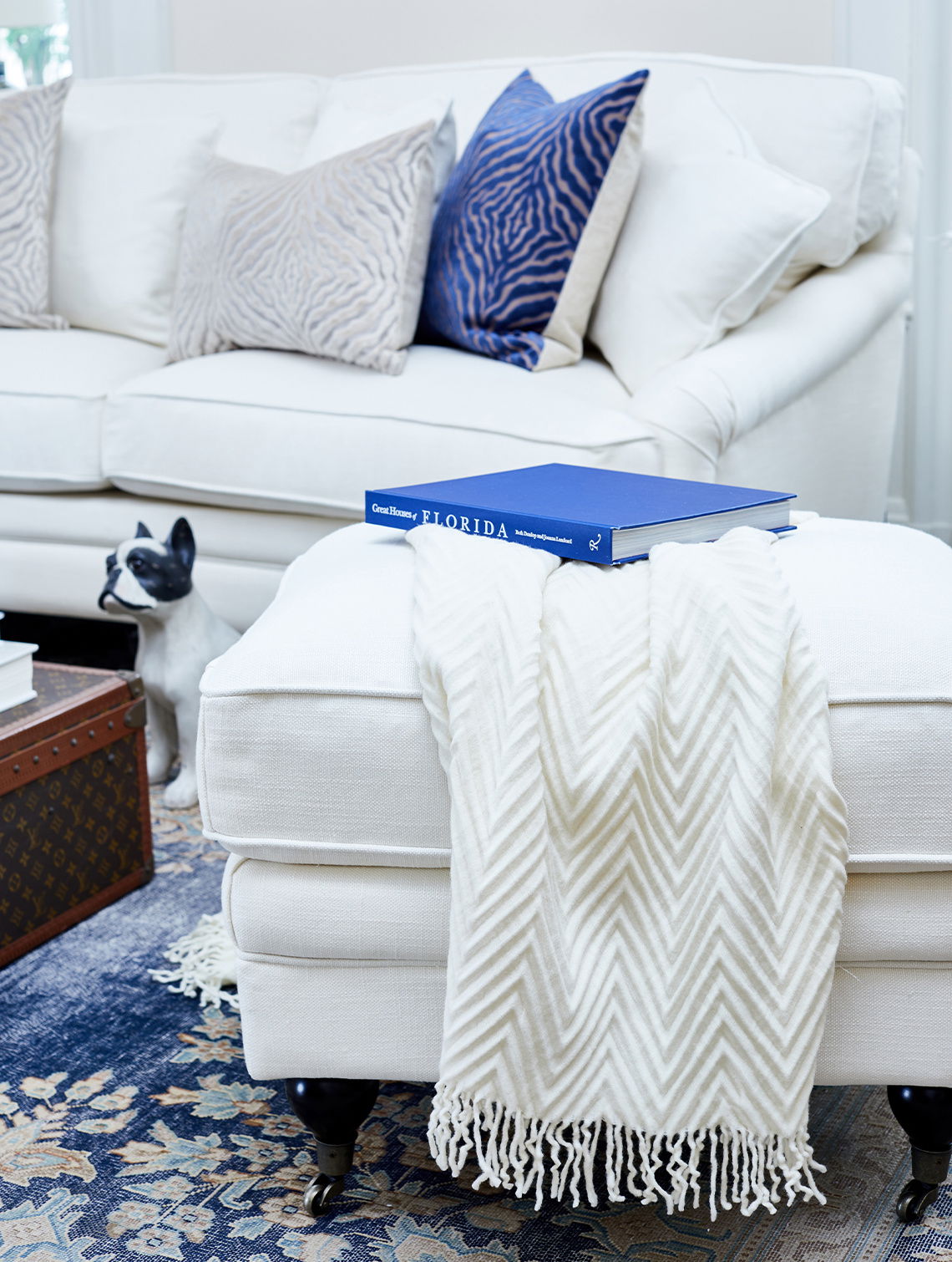 Howard Classic fotpall off-white