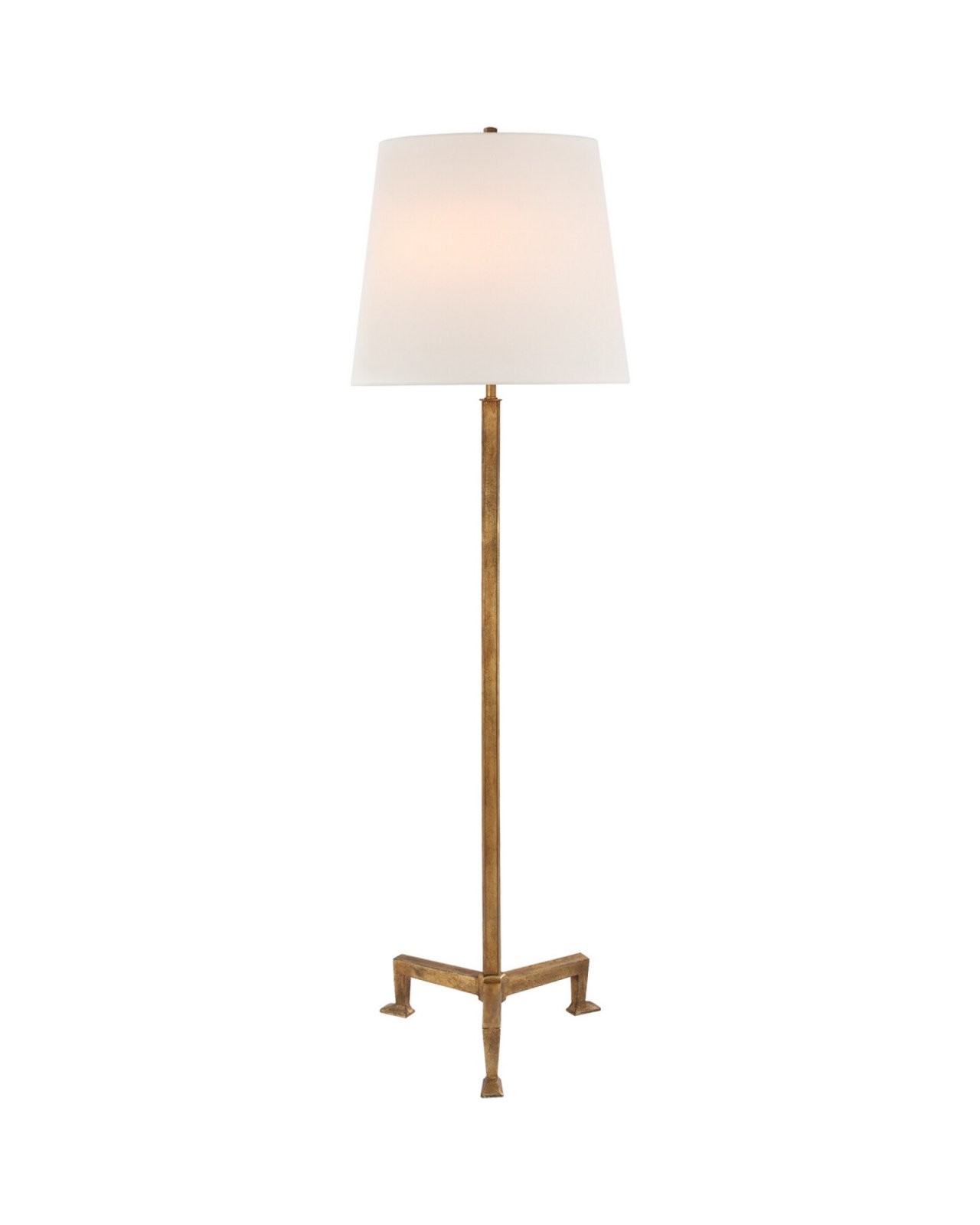 Parish Floor Lamp Gilded Iron/Linen