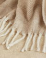 Savoie Herringbone Throw Sand