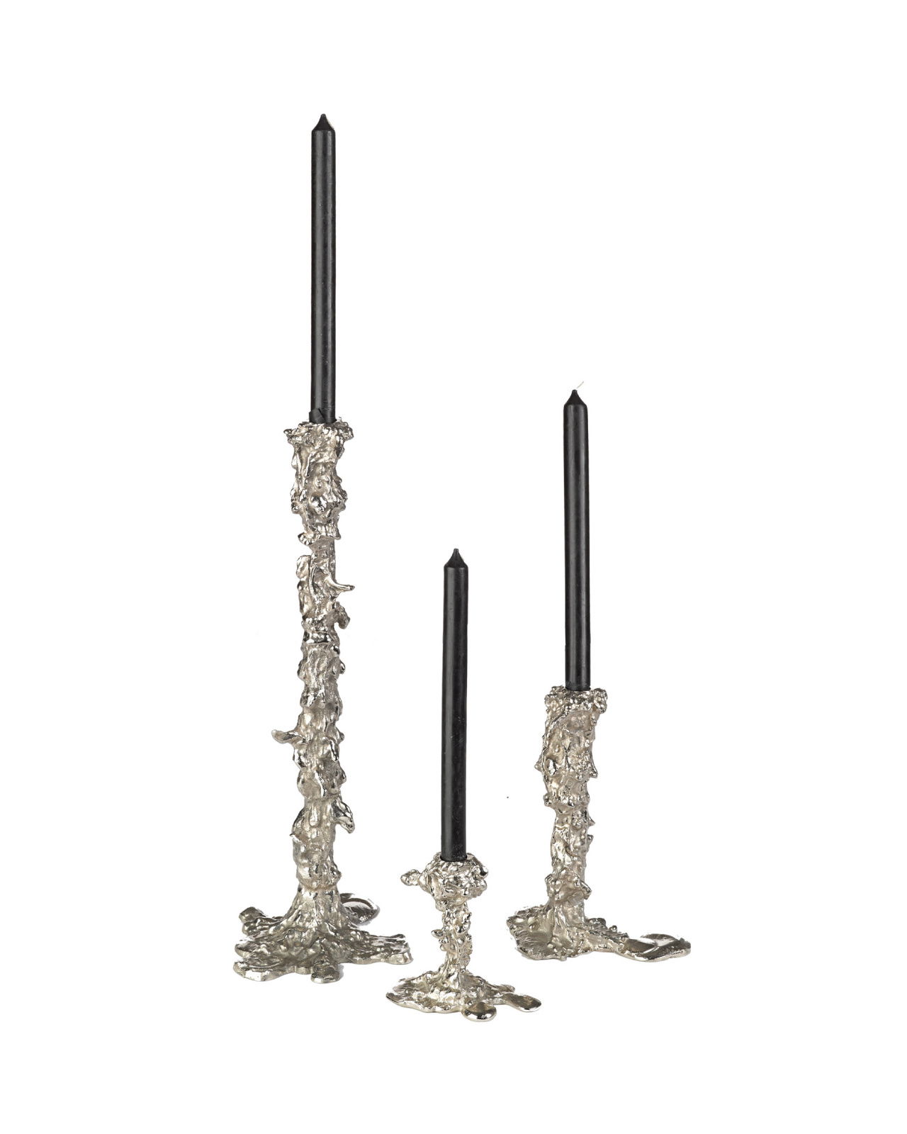 Drip ljusstake silver