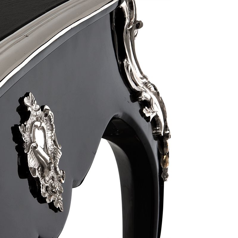 Lodewijk XV skrivbord piano black OUTLET
