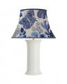 Mallory Table Lamp White/Marine Exotic Butterfly