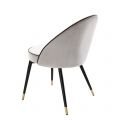 Cooper dining chair roche light grey velvet set of 2