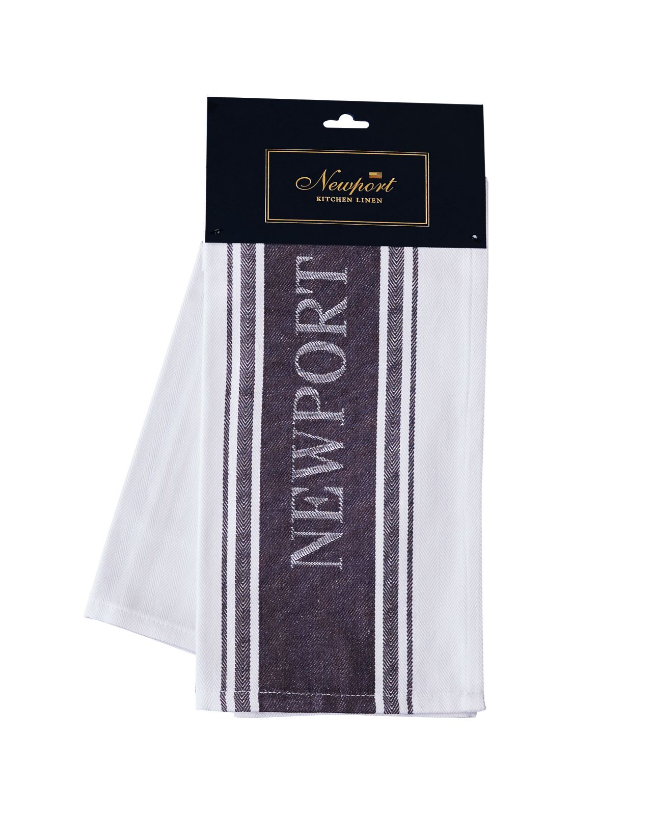 Provence kökshandduk vit/grå