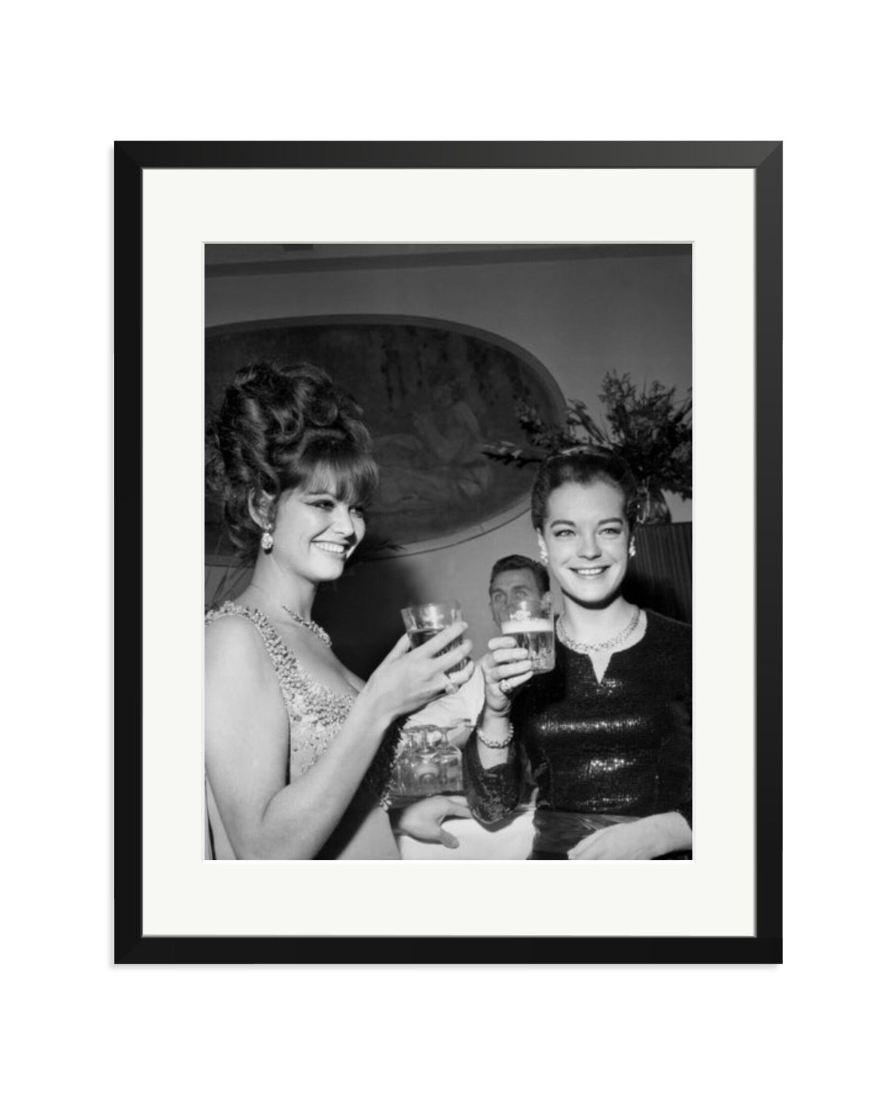 Claudia Cardinale and Romy Schneider Black / XL