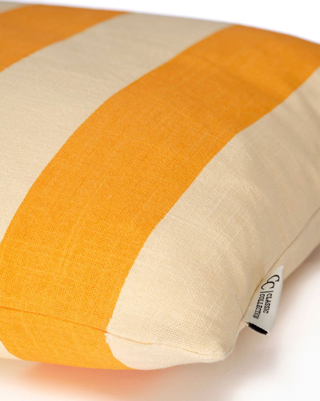 Striped putetrekk oransje