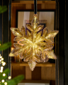 Arabella gold snowflake decoration