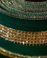 Eleanor Ribbon Green/Gold 4,5m
