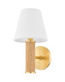 Amabella vegglampe antikk messing