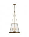 Reese 22" Pendant Soft Brass/Clear Restoration Glass