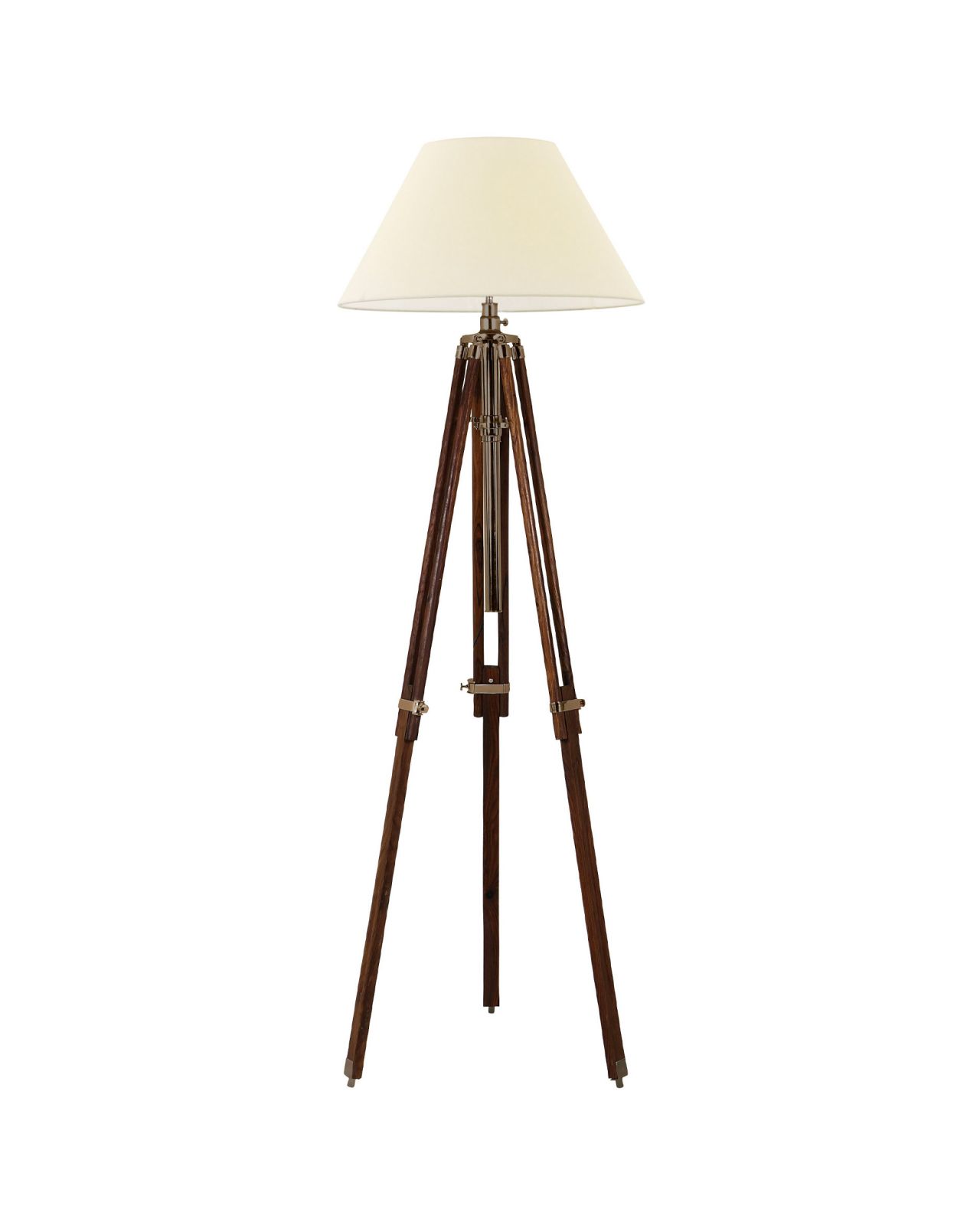 Telescope brass floor lamp