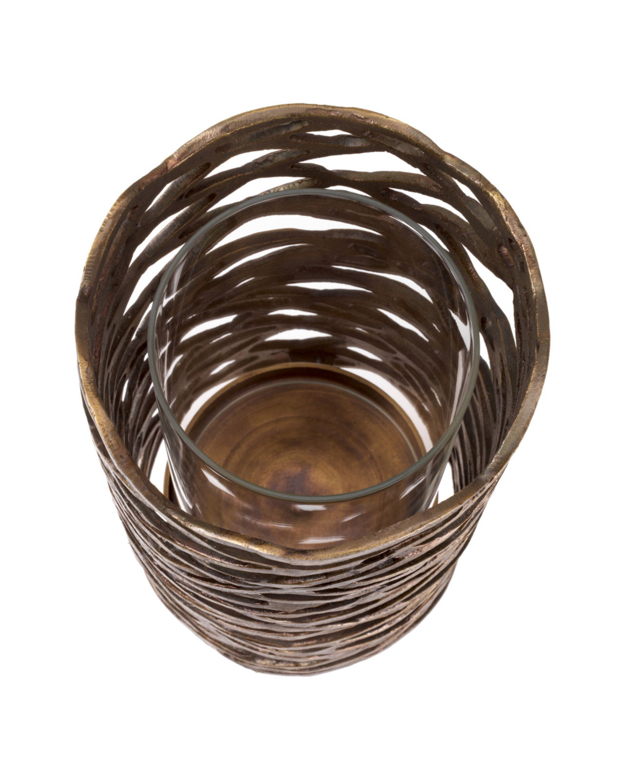 Lanai ljuslykta antik mässing