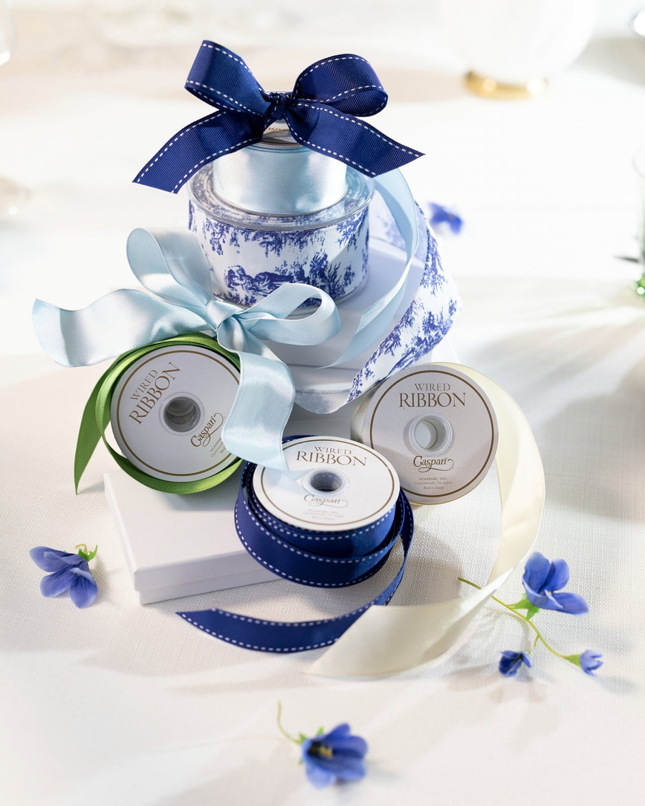 Textiellint marineblauw/wit 8,2m