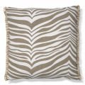Zebra Cushion Beige/Brown
