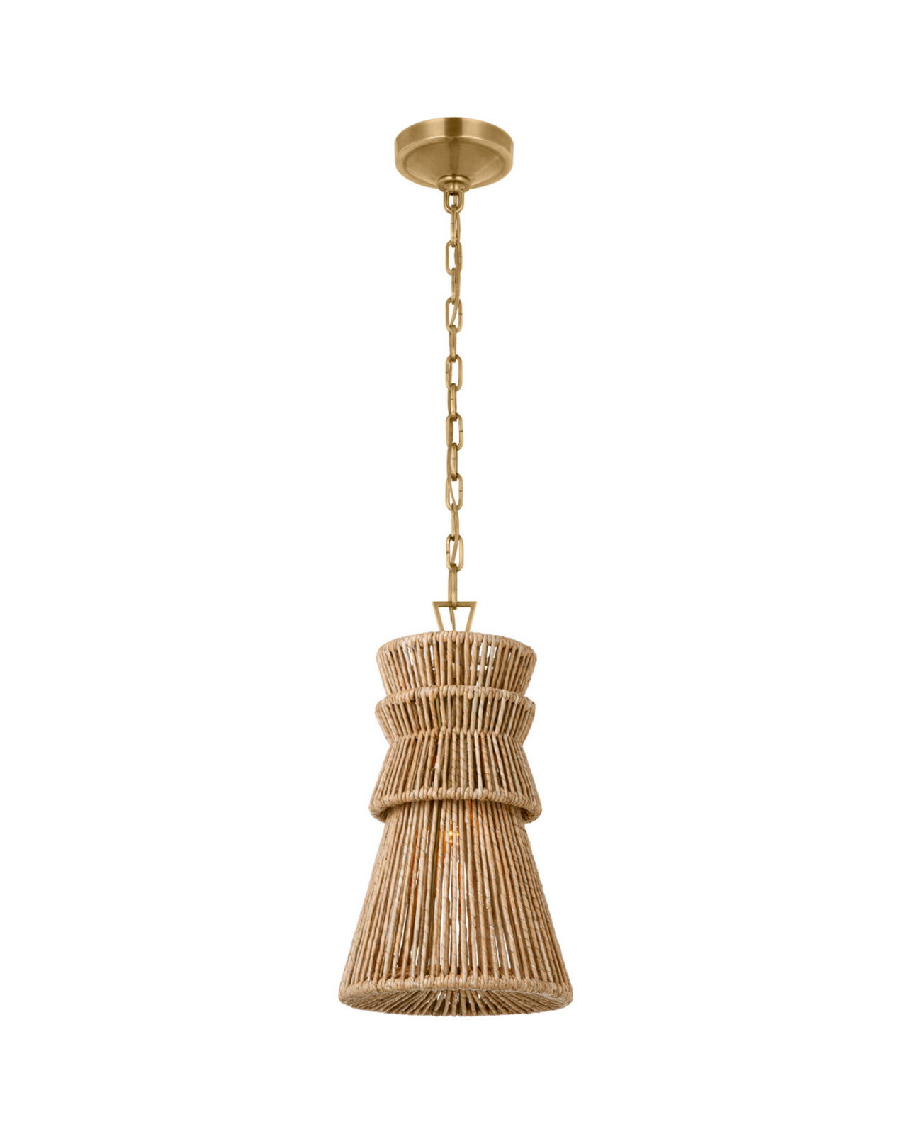 Antigua 10" Pendant Natural Abaca