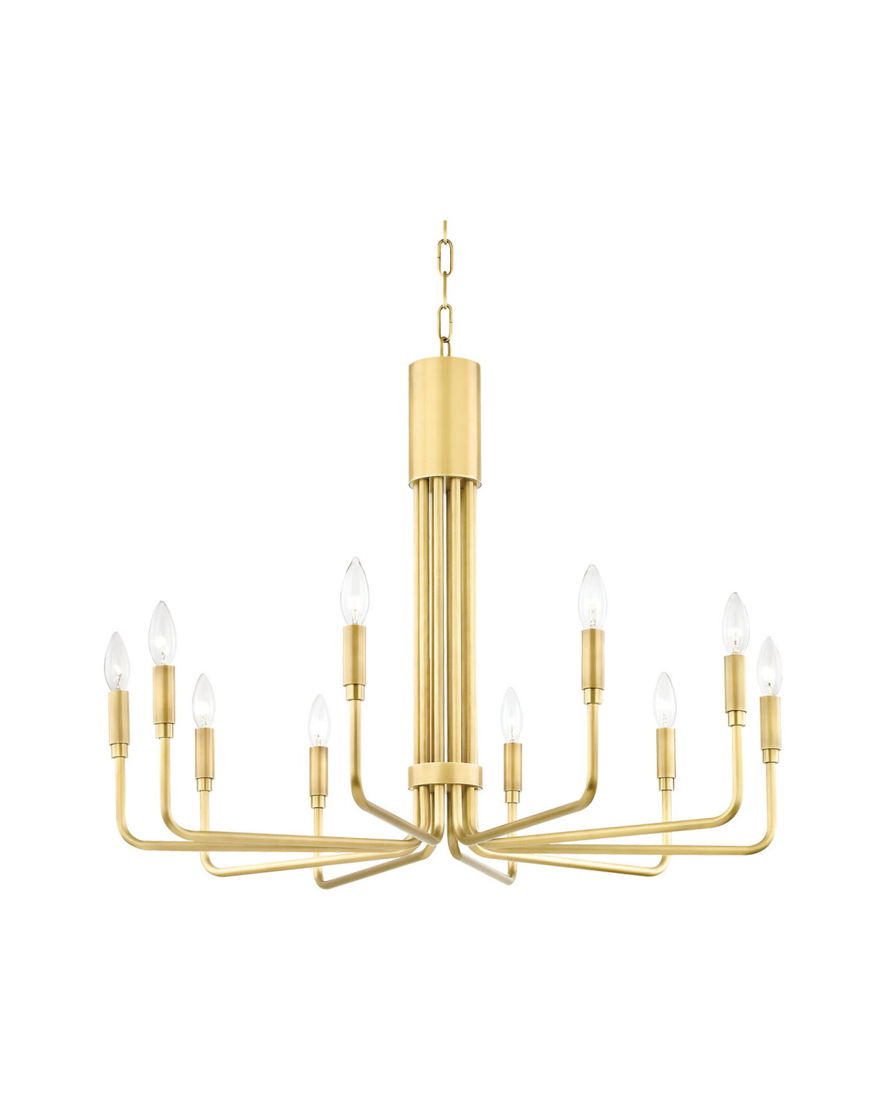 Brigitte taklampe antikk messing