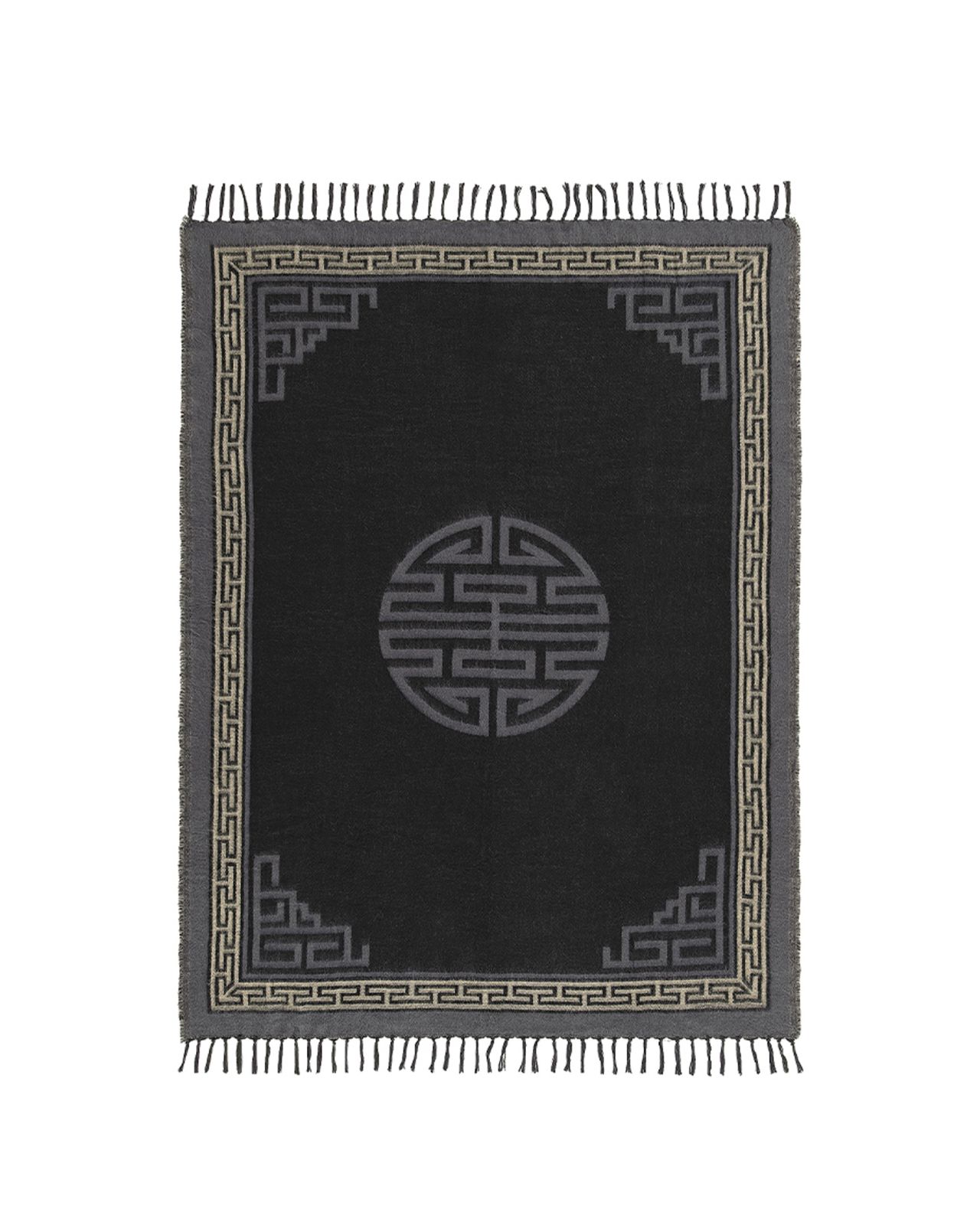 Morandi pläd svart OUTLET